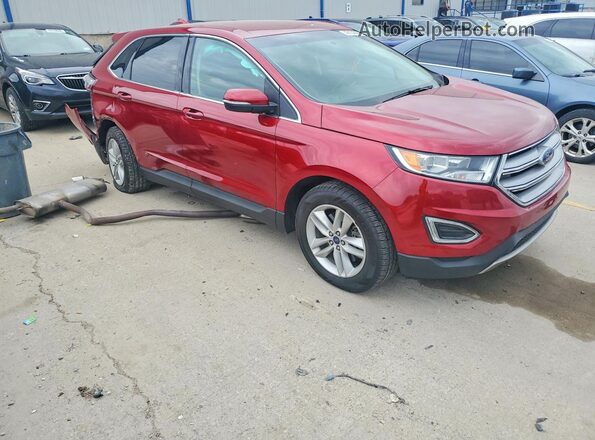 2FMPK4J91JBB85507 2018 FORD EDGE Burgundy Przód prawy