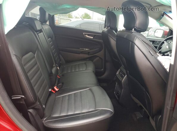 2FMPK4J91JBB85507 2018 FORD EDGE Burgundy Widok wnętrza z tyłu