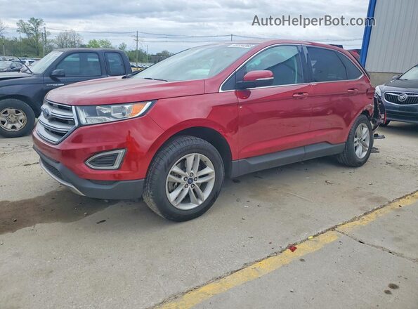 2FMPK4J91JBB85507 2018 FORD EDGE Burgundy Przód lewy