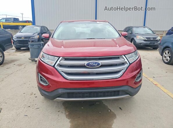 2FMPK4J91JBB85507 2018 FORD EDGE Burgundy Widok z przodu