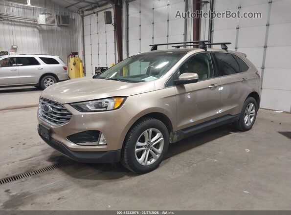 2FMPK4J91LBA32127 2020 FORD EDGE Желто-коричневый Панорамный вид салона 360°