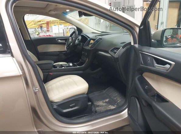 2FMPK4J91LBA32127 2020 FORD EDGE Желто-коричневый Вид салона спереди