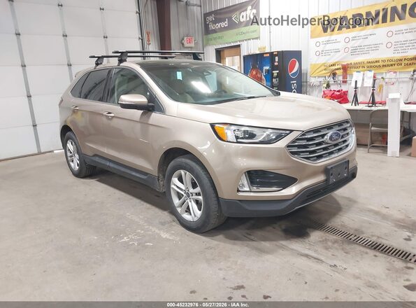 2FMPK4J91LBA32127 2020 FORD EDGE Желто-коричневый Передняя правая четверть