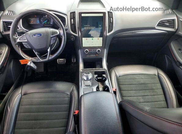 2FMPK4J91MBA33165 2021 FORD EDGE Серебряный Вид панели приборов