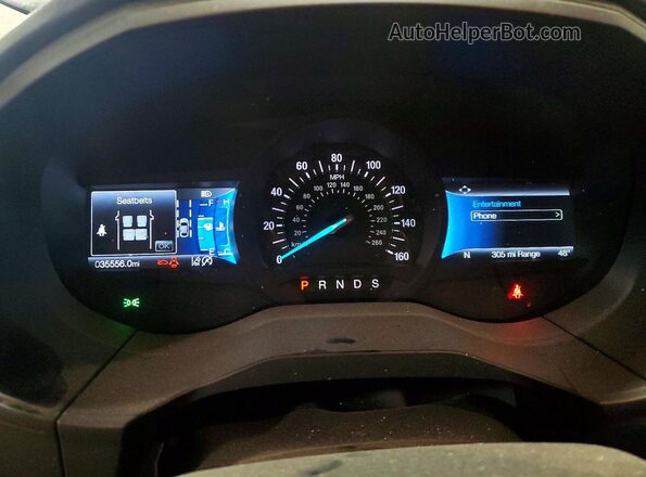 2FMPK4J91PBA47538 2023 FORD EDGE Red Widok zestawu wskaźników