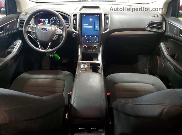 2FMPK4J91PBA47538 2023 FORD EDGE Red Widok deski rozdzielczej