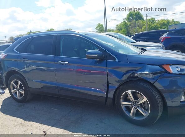 2FMPK4J92KBC52343 2019 FORD EDGE Синий Панорамный вид салона 360°