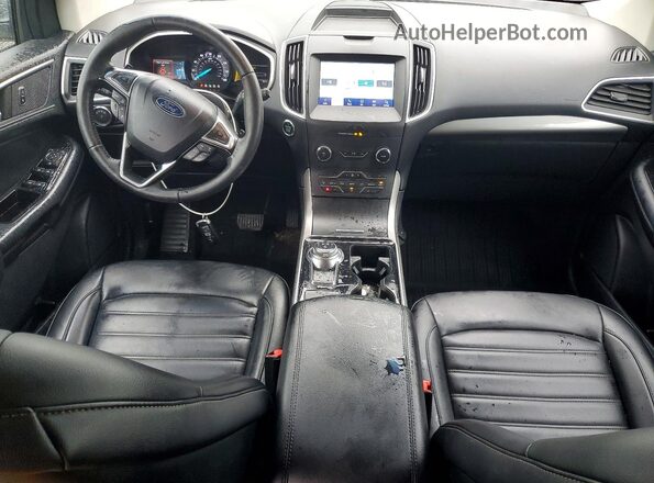 2FMPK4J92LBA41886 2020 FORD EDGE Серебряный Вид панели приборов