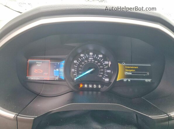 2FMPK4J92LBA41886 2020 FORD EDGE Серебряный Вид щитка приборов
