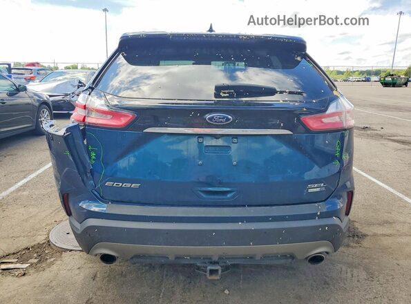 2FMPK4J92LBA48272 2020 FORD EDGE Синий Вид сзади