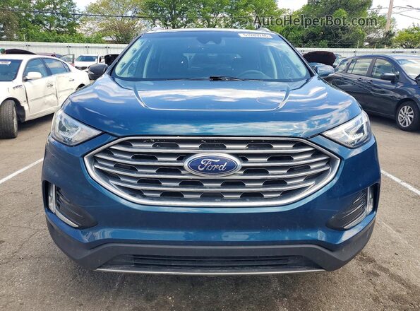 2FMPK4J92LBA48272 2020 FORD EDGE Синий Вид спереди