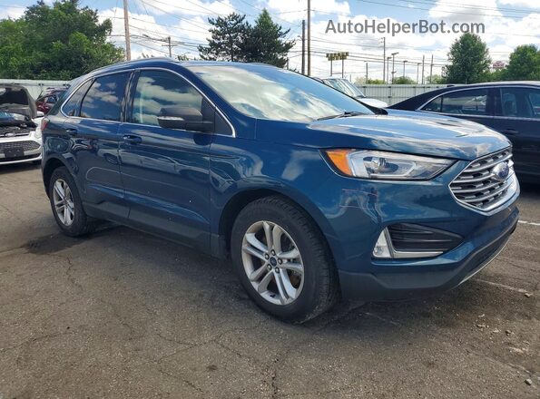2FMPK4J92LBA48272 2020 FORD EDGE Синий Передняя правая четверть