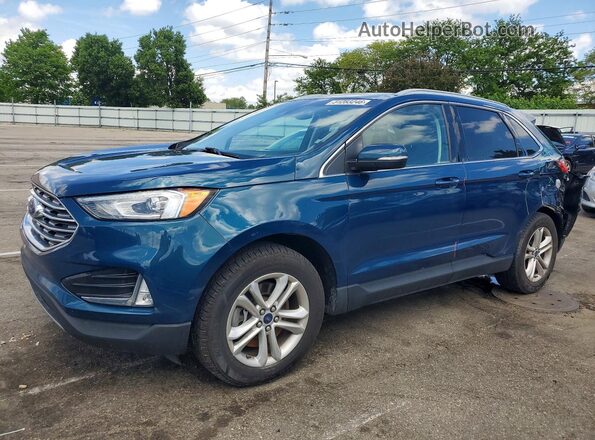 2FMPK4J92LBA48272 2020 FORD EDGE Синий Передняя левая четверть