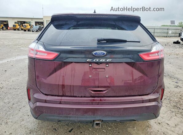 2FMPK4J92NBA59517 2022 FORD EDGE Burgundy Вид ззаду