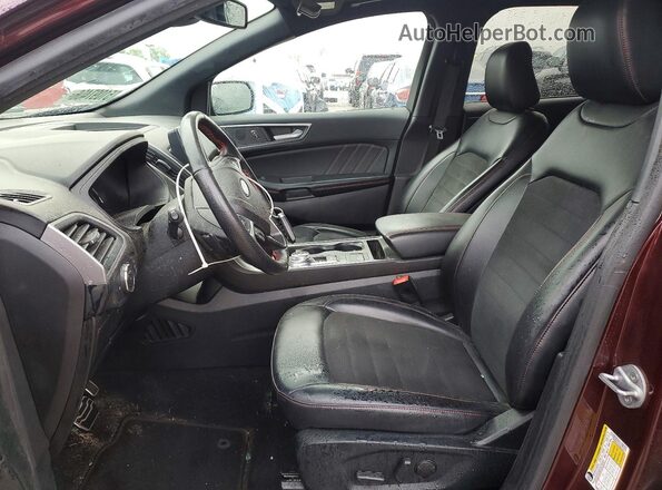 2FMPK4J92NBA59517 2022 FORD EDGE Burgundy Вид салону спереду