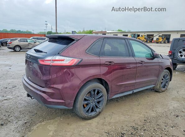 2FMPK4J92NBA59517 2022 FORD EDGE Burgundy Задня права чверть