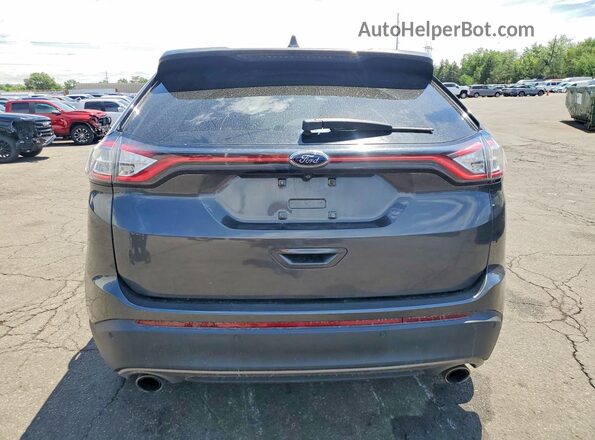2FMPK4J93GBC10657 2016 FORD EDGE Gray Widok z tyłu