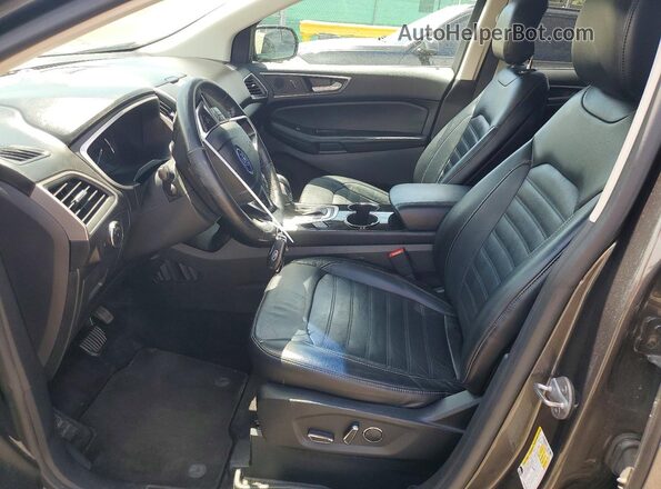 2FMPK4J93GBC10657 2016 FORD EDGE Gray Widok wnętrza z przodu