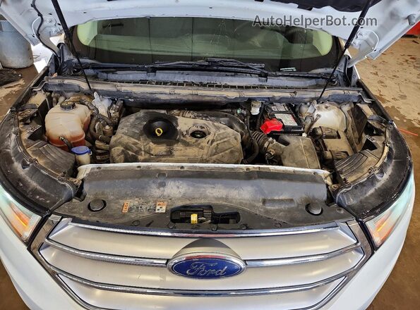 2FMPK4J93JBC23304 2018 FORD EDGE White Widok komory silnika