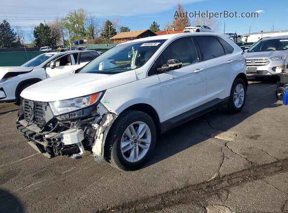 2FMPK4J93JBC60451 2018 FORD EDGE Белый Передняя левая четверть