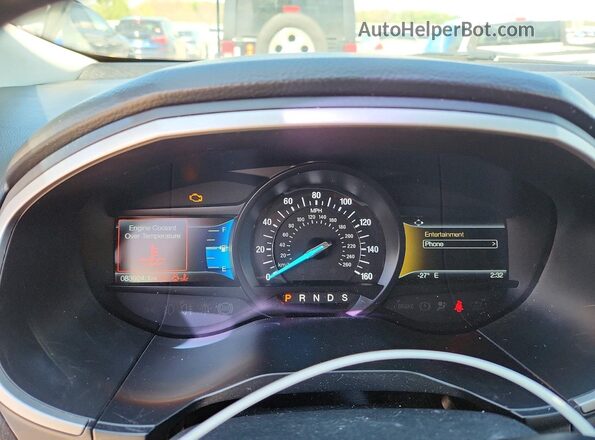 2FMPK4J93LBA98095 2020 FORD EDGE Черный Вид щитка приборов