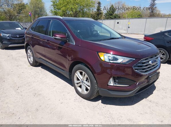 2FMPK4J93LBB08043 2020 FORD EDGE Burgundy Front right