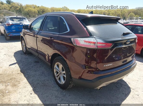 2FMPK4J93LBB08043 2020 FORD EDGE Burgundy Rear left
