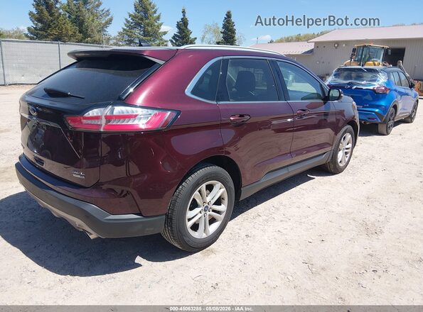 2FMPK4J93LBB08043 2020 FORD EDGE Burgundy Rear right