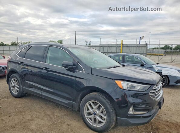 2FMPK4J93MBA38612 2021 FORD EDGE Black Delantero derecho
