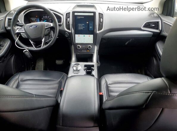 2FMPK4J93MBA43504 2021 FORD EDGE Белый Вид панели приборов