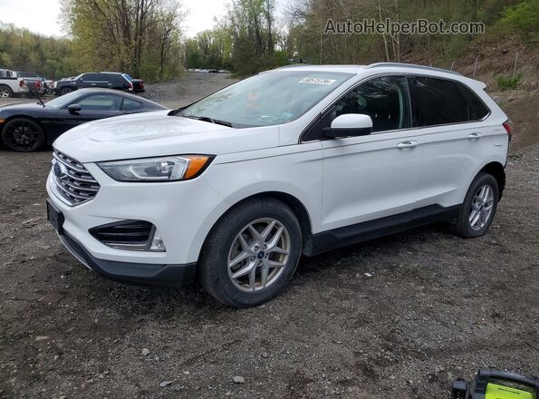 2FMPK4J93MBA43504 2021 FORD EDGE Белый Передняя левая четверть