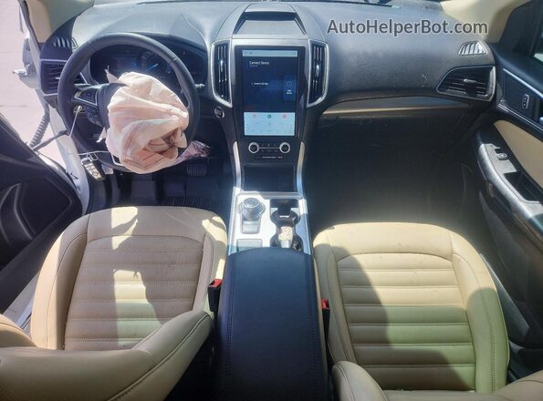 2FMPK4J93PBA32989 2023 FORD EDGE Белый Вид панели приборов