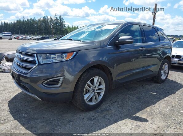2FMPK4J94HBC12421 2017 FORD EDGE Серый Передняя левая четверть