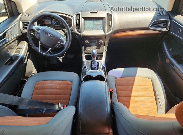2FMPK4J94JBB24720 2018 FORD EDGE Фиолетовый Вид панели приборов