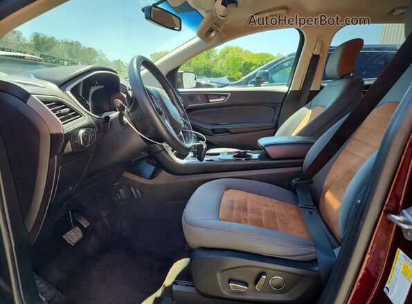 2FMPK4J94JBB24720 2018 FORD EDGE Фиолетовый Вид салона спереди