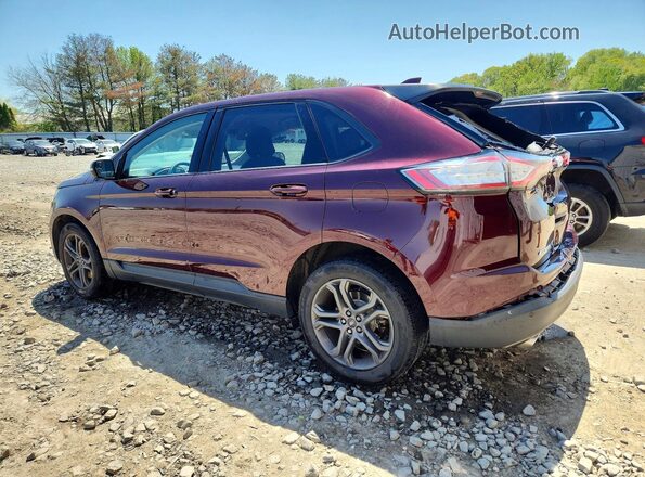 2FMPK4J94JBB24720 2018 FORD EDGE Фиолетовый Задняя левая четверть
