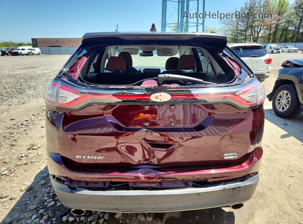 2FMPK4J94JBB24720 2018 FORD EDGE Фиолетовый Вид сзади