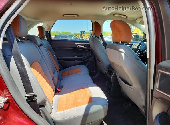 2FMPK4J94JBB24720 2018 FORD EDGE Фиолетовый Вид задней части салона
