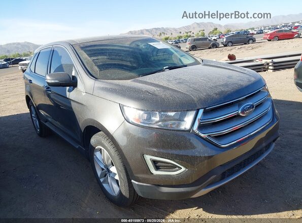2FMPK4J94JBB85842 2018 FORD EDGE Gray Przód prawy