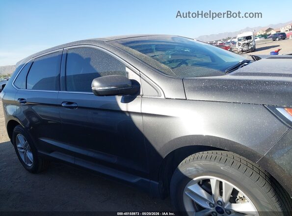 2FMPK4J94JBB85842 2018 FORD EDGE Gray Widok wnętrza z tyłu
