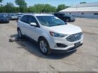 2019 Ford Edge Sel White vin: 2FMPK4J94KBB09653