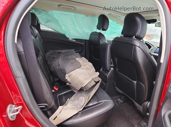 2FMPK4J94KBB36190 2019 FORD EDGE Бордовый Вид задней части салона