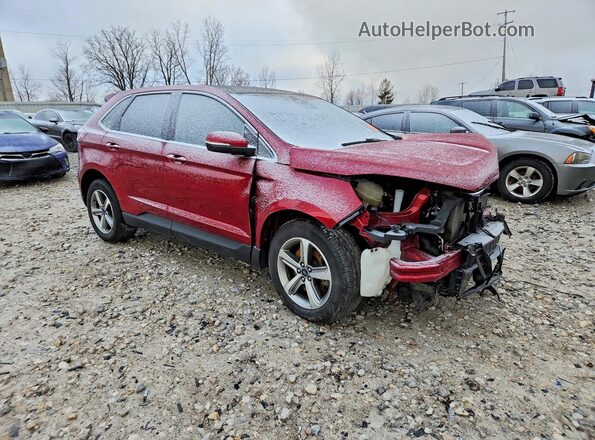 2FMPK4J94KBB36190 2019 FORD EDGE Бордовый Передняя правая четверть