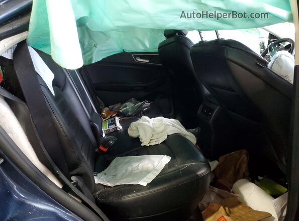 2FMPK4J94KBC18677 2019 FORD EDGE Синий Вид задней части салона