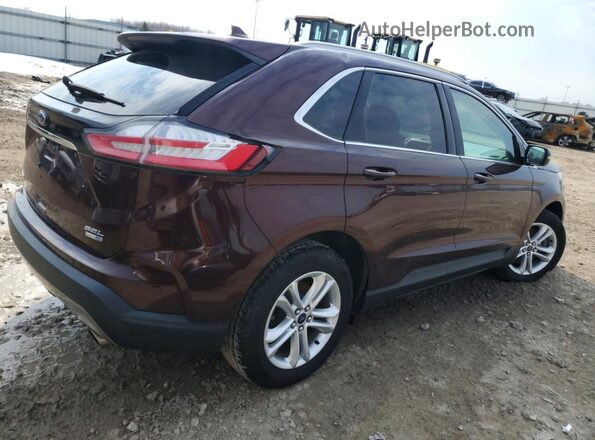 2FMPK4J94KBC75252 2019 FORD EDGE Бордовый Задняя правая четверть
