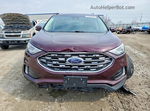 2FMPK4J94KBC75252 2019 FORD EDGE Бордовый Вид спереди