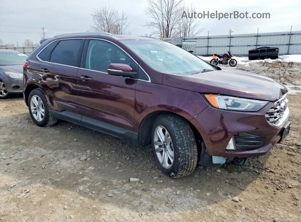 2FMPK4J94KBC75252 2019 FORD EDGE Бордовый Передняя правая четверть