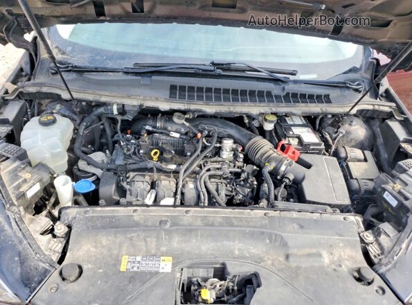 2FMPK4J94KBC75252 2019 FORD EDGE Бордовый Вид задней части салона