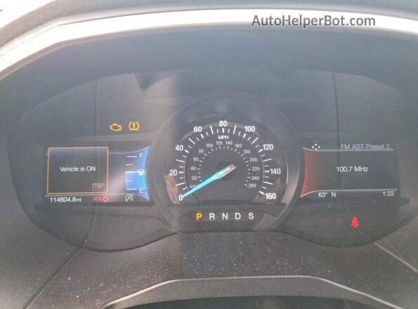 2FMPK4J94KBC75252 2019 FORD EDGE Бордовый Вид щитка приборов