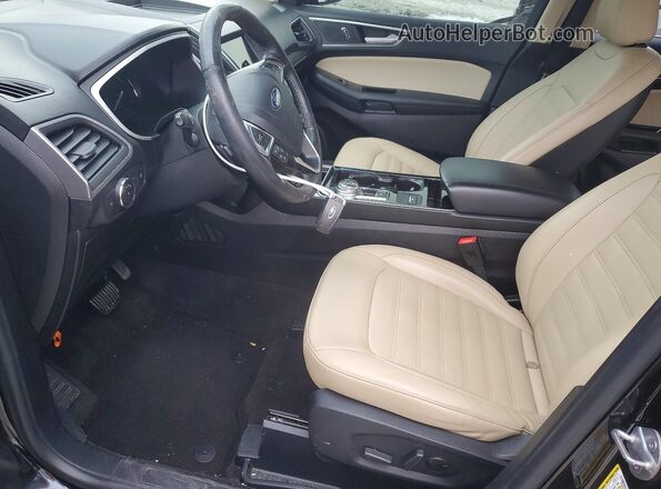 2FMPK4J94LBA01731 2020 FORD EDGE Black წინა სალონის ხედი